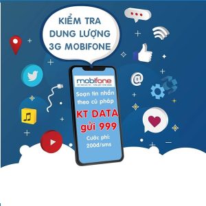 Cách kiểm tra dung lượng 3G Mobifone miễn phí