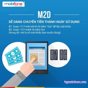 Cách Chuyển tiền thành ngày sử dụng M2D Mobifone