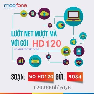 Đăng ký Gói cước HD120 Mobifone