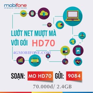 Đăng ký Gói cước HD70 Mobifone