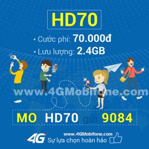 Đăng ký gói cước 4G HD200 Mobifone nhận 11GB Data