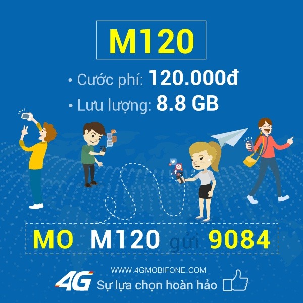 Cách đăng ký gói M120 Mobifone