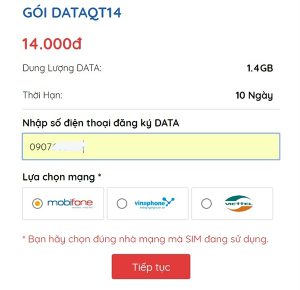 Cách mua Data 4G Mobifone tốc độ cao