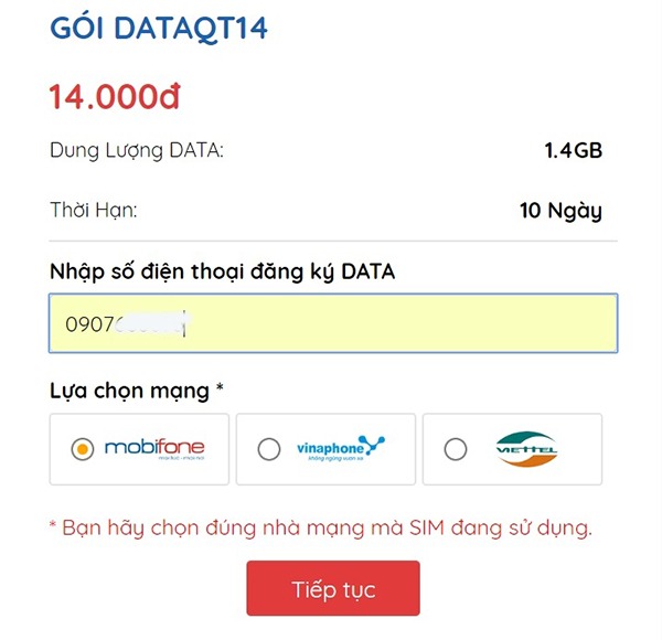 Cách mua Data 4G Mobifone tốc độ cao