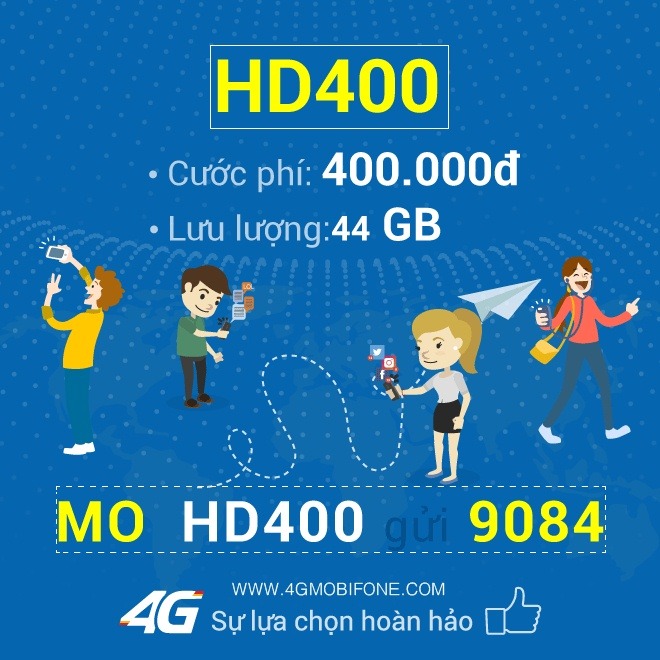 Cách đăng ký gói HD400 Mobifone