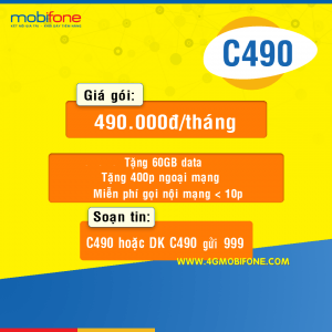 Cách đăng ký gói C490 Mobifone