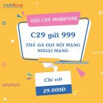 Cách đăng ký gói C29 Mobifone