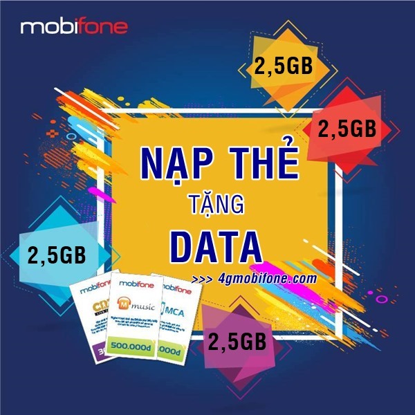 Nạp thẻ cào Mobifone nhận Data miễn phí