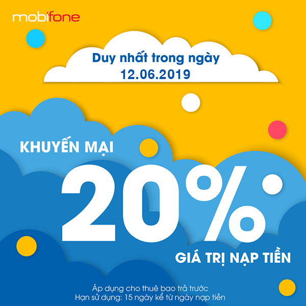 Mobifone khuyến mãi ngày vàng 12/6/2019