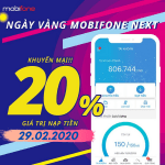 Mobifone khuyến mãi ngày 29/2/2020